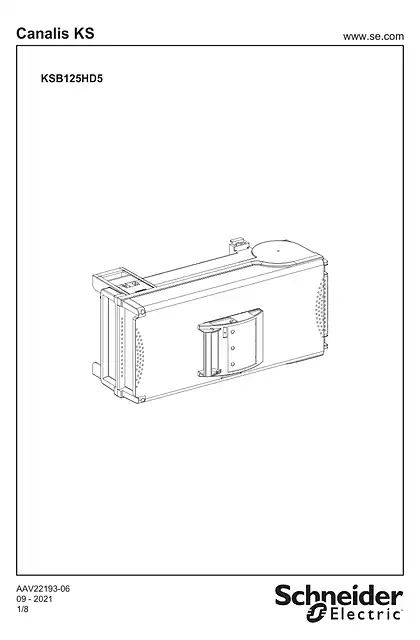 schneider施耐德KSB125HD5 - 125A TAP-OFF UNIT FUSE T00 - 说明页